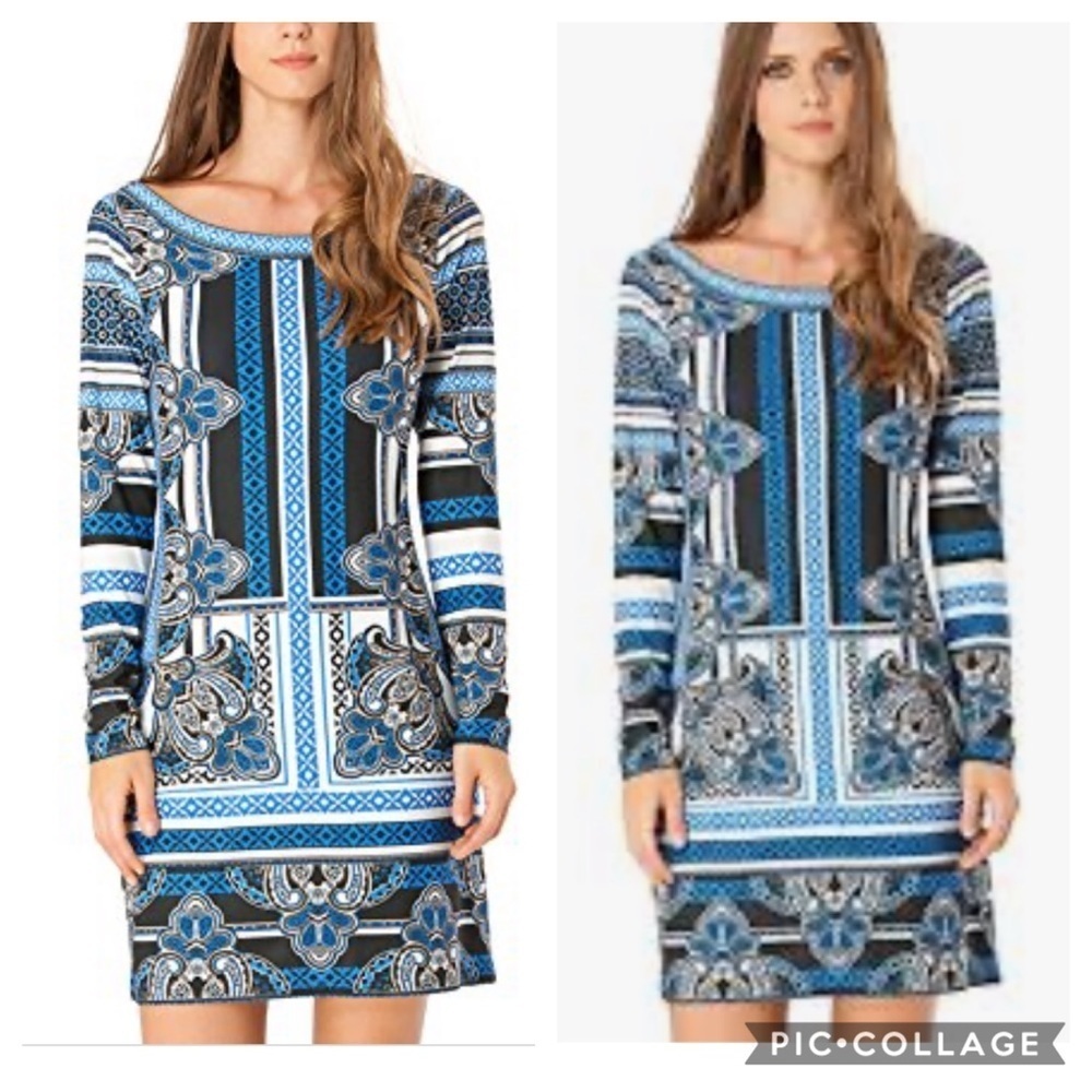 Hale Bob Geometric Print Jersey Dress